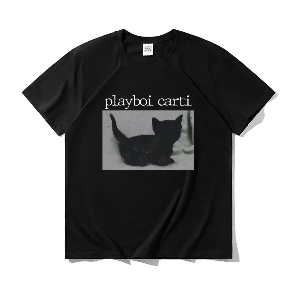 Premium Playboi Carti Hip-Hop Fashion Trend Style Print T-shirts Rap Cat Print Tshirt Regular Quality Men Women Tupac 2pac Tees
Premium Playboi Carti Hip-Hop Fashion Trend Style Print T-shirts Rap Cat Print Tshirt Regular Quality Men Women Tupac 2pac Tees