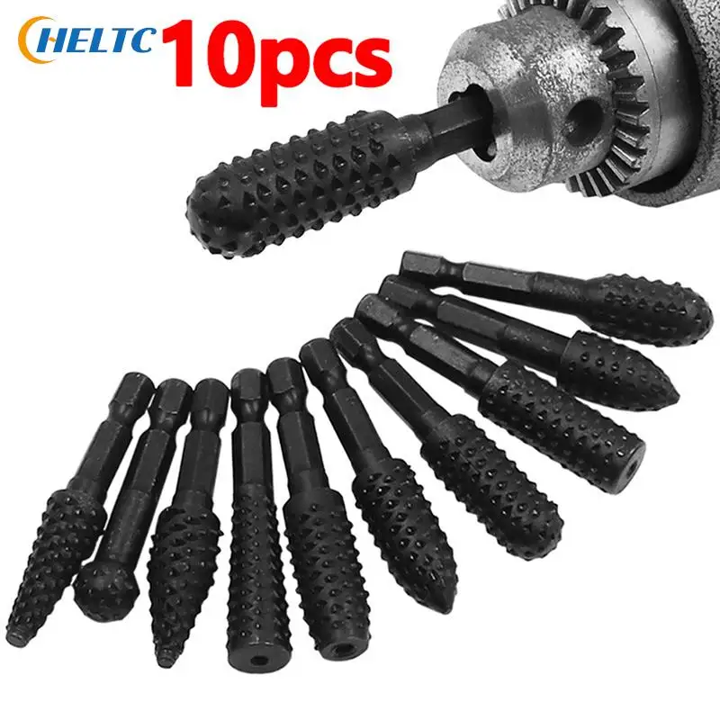 10PCS Rasp File Drill Bits Rasp Set Drill Grinder Drill Rasp For Woodworking Carving Tool Round Shank Rotary Burr Set
10PCS Rasp File Drill Bits Rasp Set Drill Grinder Drill Rasp For Woodworking Carving Tool Round Shank Rotary Burr Set
