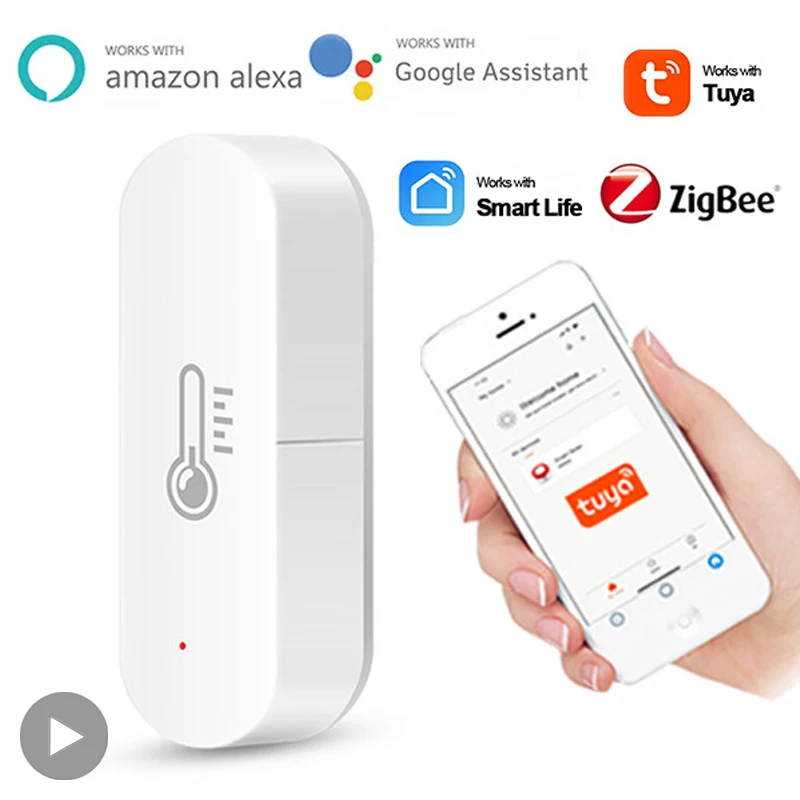Tuya ZigBee 3.0 Датчик температуры и влажности Умный домашний термометр термо-гигрометр Smartlife для Alexa Google Assistant
Tuya ZigBee 3.0 Датчик температуры и влажности Умный домашний термометр термо-гигрометр Smartlife для Alexa Google Assistant