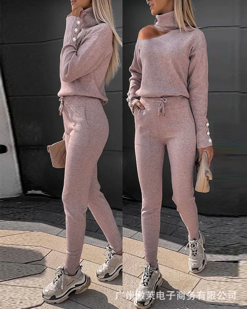 2022 Women's Wear One Set, New Style Strapless Wool Knit Suit, Slim Trousers, Two-piece Suit, Ladies Sports Fitness Jogging Suit
2022 Women's Wear One Set, New Style Strapless Wool Knit Suit, Slim Trousers, Two-piece Suit, Ladies Sports Fitness Jogging Suit