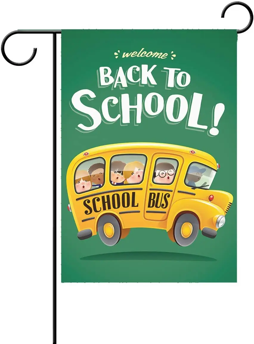 Garden Flag Back to School Season House Flags Hello Bus Home Yard Banner for Outside Flower Pot Double Side Print Banner for Out
Garden Flag Back to School Season House Flags Hello Bus Home Yard Banner for Outside Flower Pot Double Side Print Banner for Out