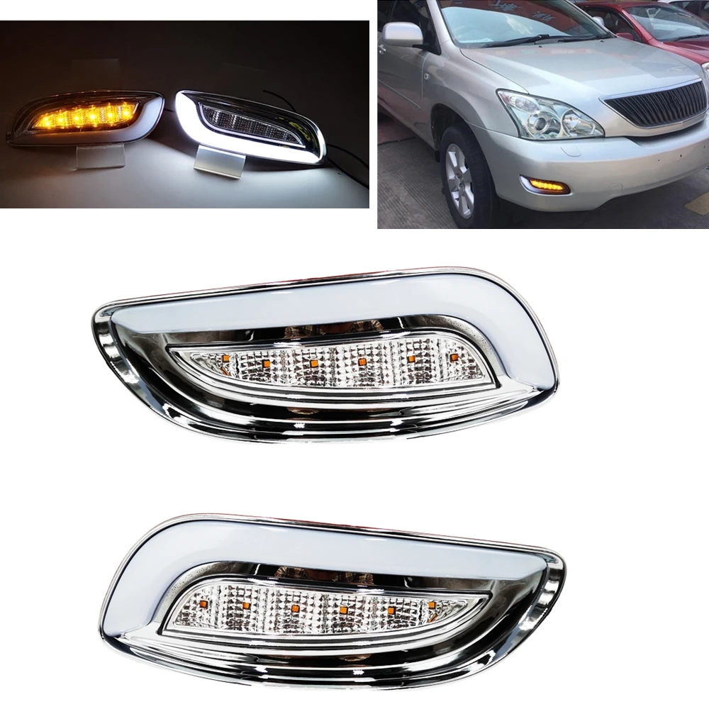 

Front Bumper LED Fog Daytime Lamp For Lexus RX300 RX330 RX350 2003-2009 Car Head Foglight Indicator Turn Signal Day Light Bulb