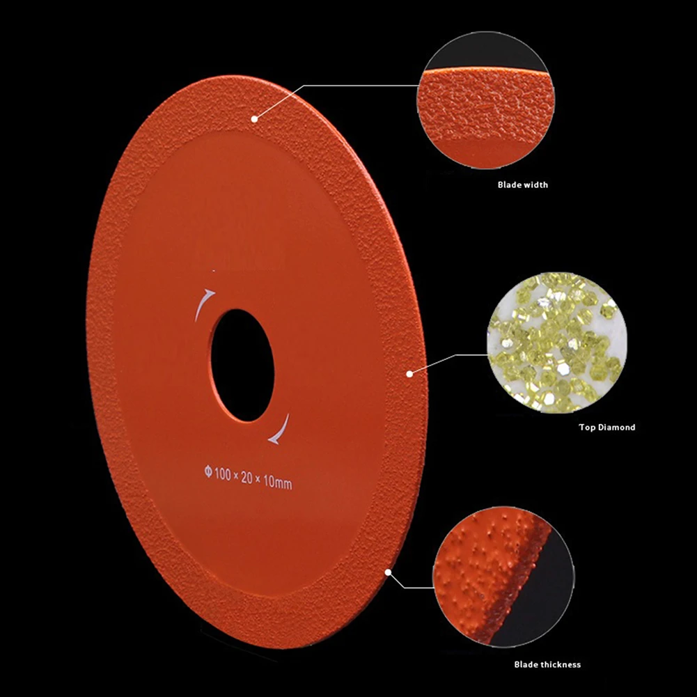 100mm/4inch Glass Cutting Disc 1mm Ultra-thin Saw Blade Diamond Marble Ceramic Tile Jade Grinding Blade Braze For Angle Grinder
100mm/4inch Glass Cutting Disc 1mm Ultra-thin Saw Blade Diamond Marble Ceramic Tile Jade Grinding Blade Braze For Angle Grinder