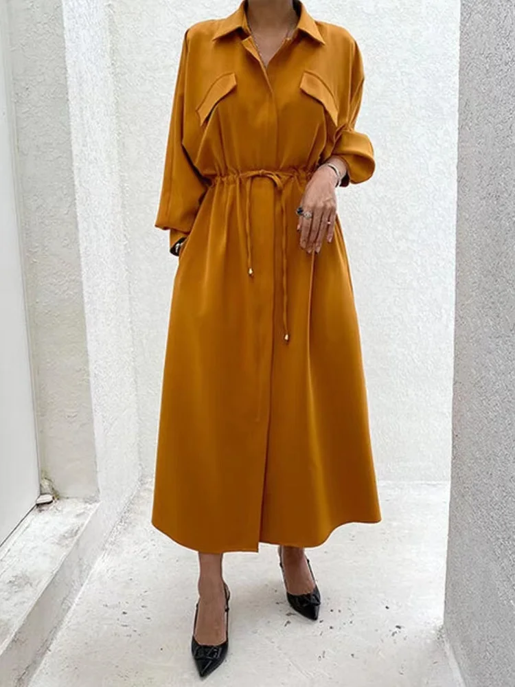 Korean Trend Women Clothing 2022 Autumn Lace Up Long Shirt Dress Women Long Sleeve Patchwork Drawstring Elegant Dresses H579
Korean Trend Women Clothing 2022 Autumn Lace Up Long Shirt Dress Women Long Sleeve Patchwork Drawstring Elegant Dresses H579