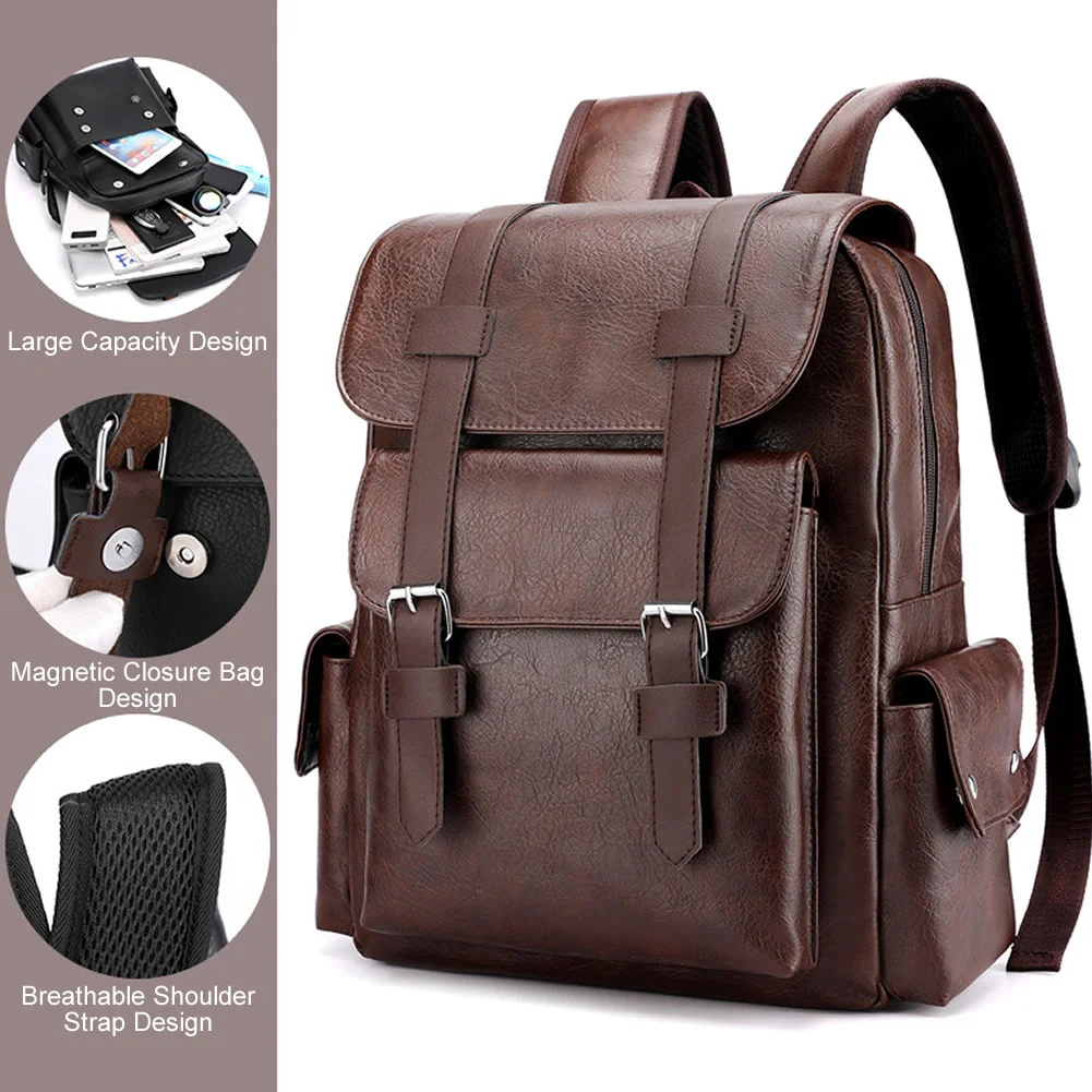 GNWXY Korean Version College Style PU Soft Leather Backpack Large Capacity Travel Laptop Backpacks For 15.6 inch Dropshipping
GNWXY Korean Version College Style PU Soft Leather Backpack Large Capacity Travel Laptop Backpacks For 15.6 inch Dropshipping