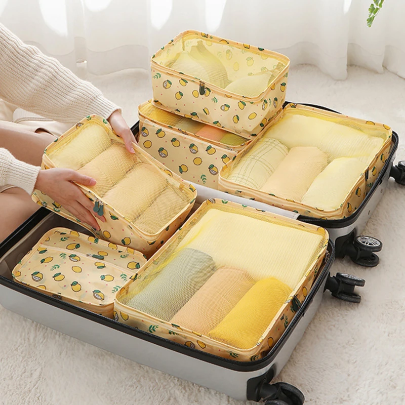 7 Pieces Set Travel Storage Bags Portable Luggage Organizer Clothes Shoe Tidy Pouch Packing Set Lemon pattern Travel Organizer
7 Pieces Set Travel Storage Bags Portable Luggage Organizer Clothes Shoe Tidy Pouch Packing Set Lemon pattern Travel Organizer