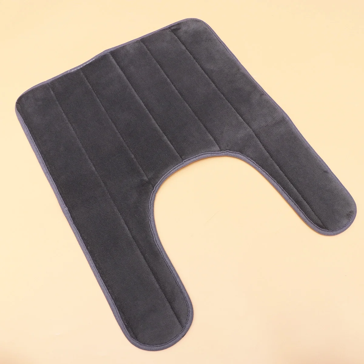 50x60cm Memory Closestool Floor Mat Anti-Skid Toilet Rug U Shape Floor Pad Dark Grey 
50x60cm Memory Closestool Floor Mat Anti-Skid Toilet Rug U Shape Floor Pad Dark Grey