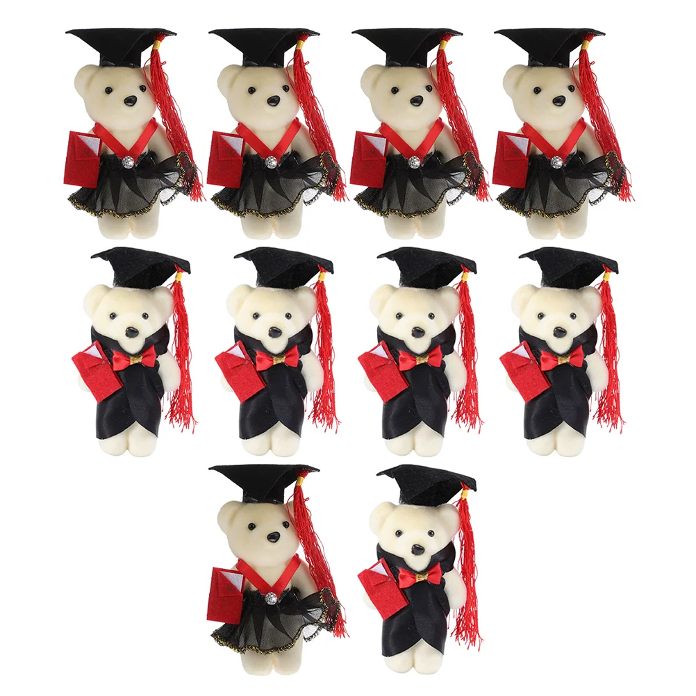 10 Pcs Graduation Bear Creative DIY Unique Decoration Standing Bear Bouquet Bear Bed Bed Bear for DIY
10 Pcs Graduation Bear Creative DIY Unique Decoration Standing Bear Bouquet Bear Bed Bed Bear for DIY
