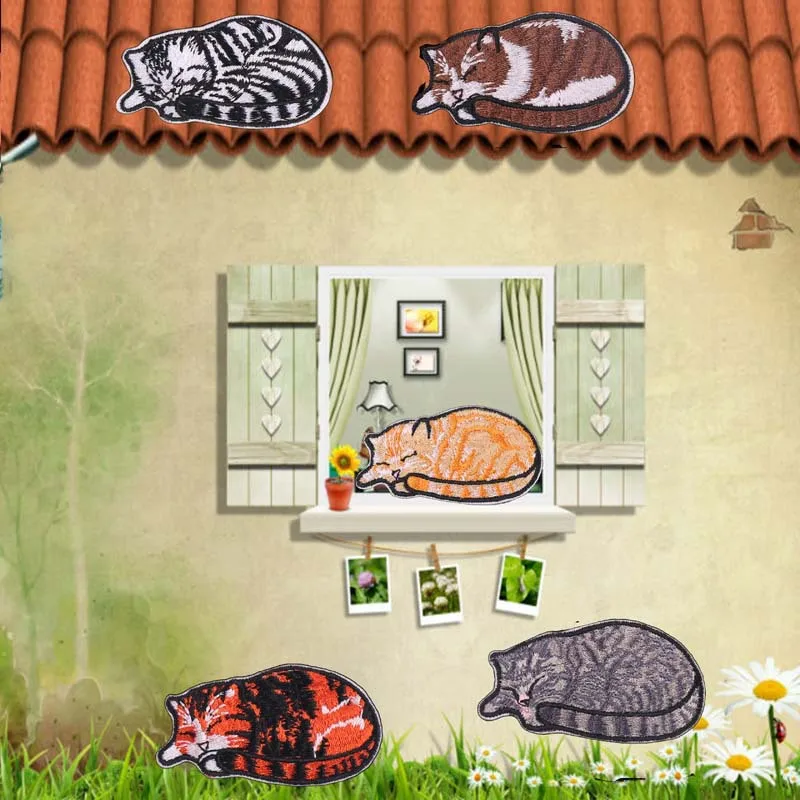 Cute Cat Embroidered Patches for Clothing Thermal Adhesive Patch Patches for Pants Patches Iron on Clorhing Stickers Decoration
Cute Cat Embroidered Patches for Clothing Thermal Adhesive Patch Patches for Pants Patches Iron on Clorhing Stickers Decoration