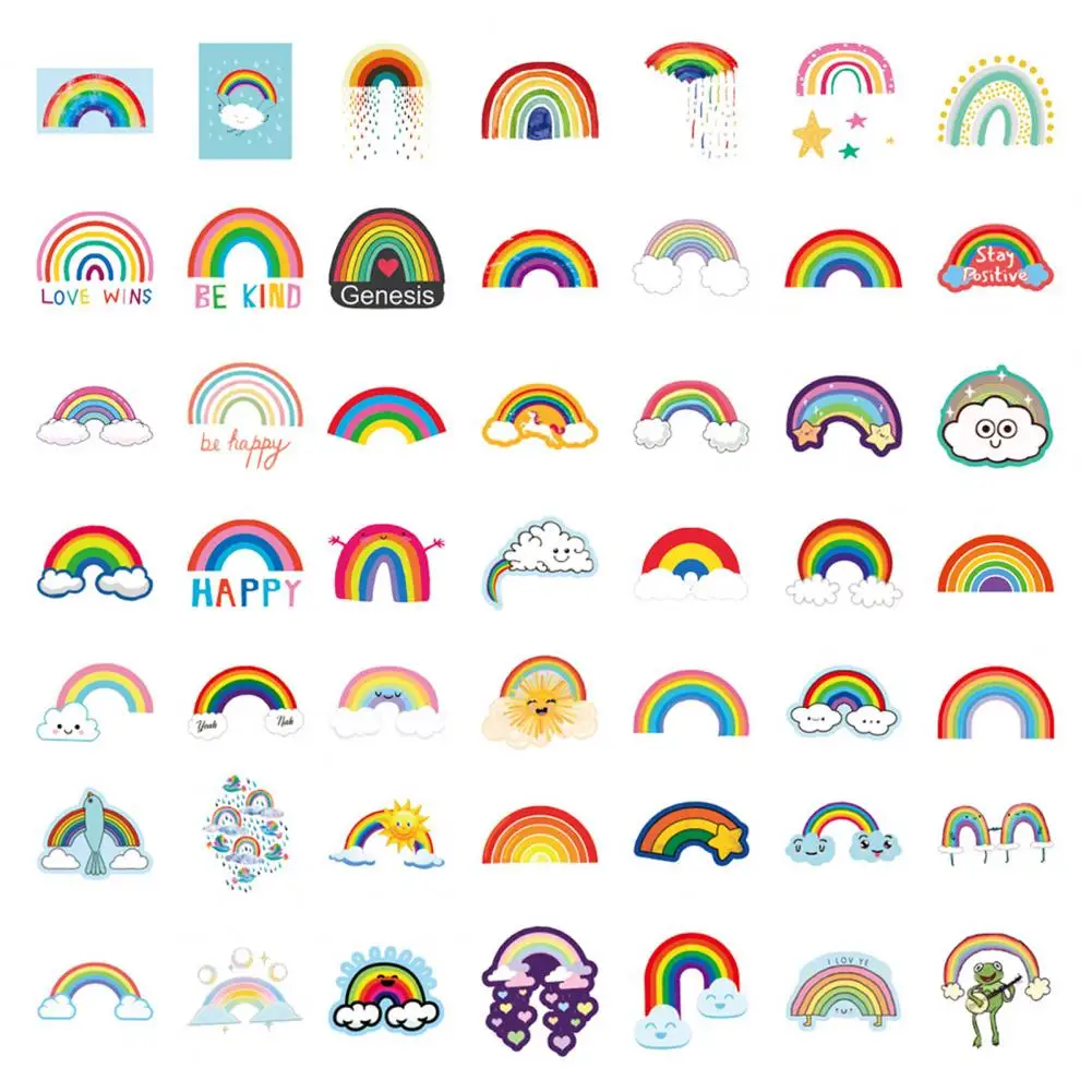 High-Viscosity 100Pcs Eco-friendly Self-adhesive Rainbow Stickers Lovely Party Favor
High-Viscosity 100Pcs Eco-friendly Self-adhesive Rainbow Stickers Lovely Party Favor
