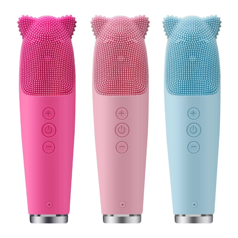 Silicone Electric Facial Cleansing Brush Vibration Face Cleaner Deep Cleaning Pores Face Skin Care Tools Waterproof
Silicone Electric Facial Cleansing Brush Vibration Face Cleaner Deep Cleaning Pores Face Skin Care Tools Waterproof