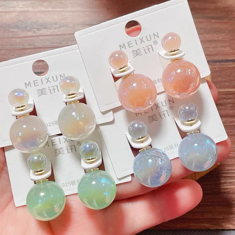 Fashion Shine Pearl Stud Earrings for Women Girls Colorful Double Pearl Small Big Wedding Party Piercing Jewelry Elegant Gifts
Fashion Shine Pearl Stud Earrings for Women Girls Colorful Double Pearl Small Big Wedding Party Piercing Jewelry Elegant Gifts