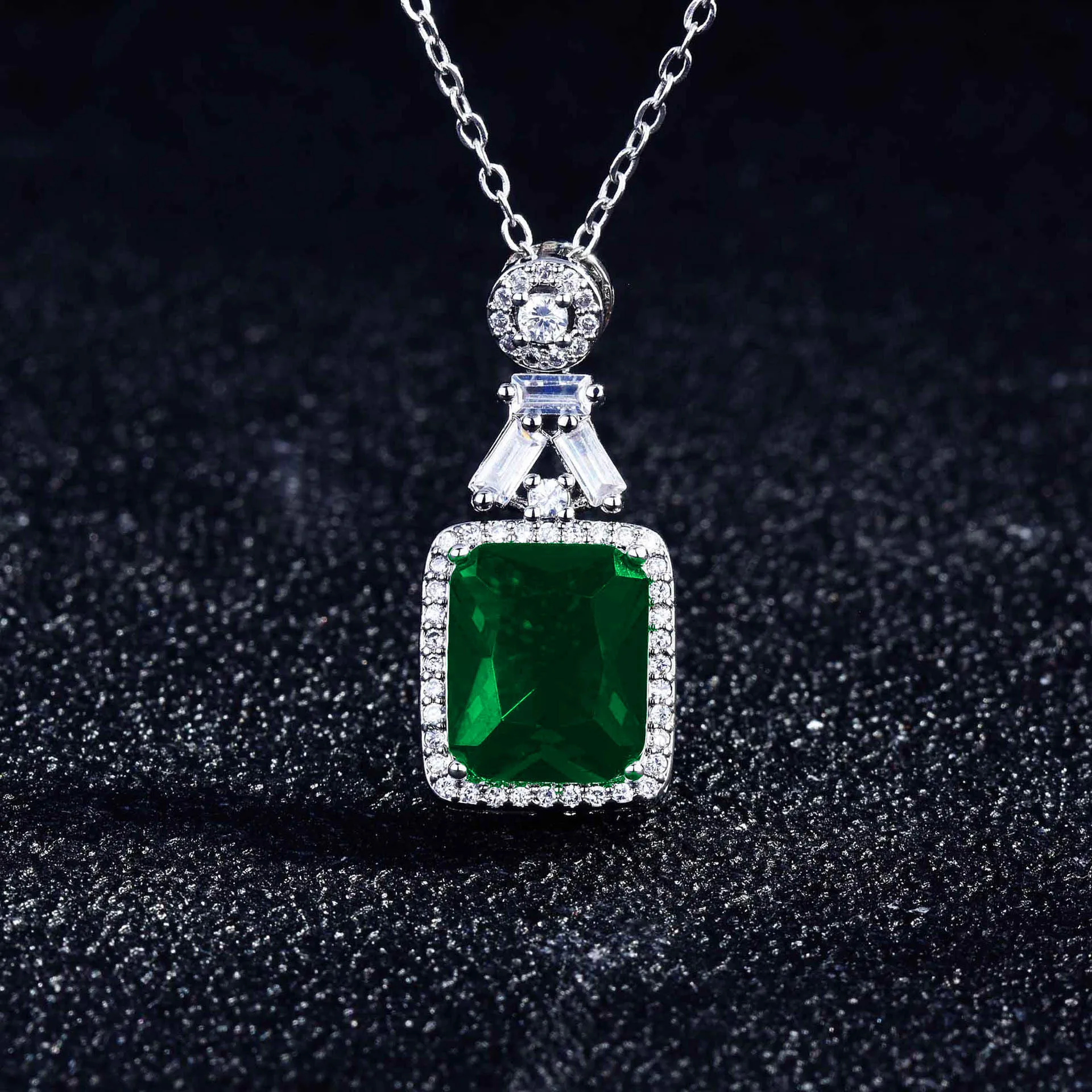 100% 925 Sterling Silver Emerald Pendant Necklace for Women FL Diamond Side Stone Collares Mujer Silver 925 Jewelry Pendant
100% 925 Sterling Silver Emerald Pendant Necklace for Women FL Diamond Side Stone Collares Mujer Silver 925 Jewelry Pendant
