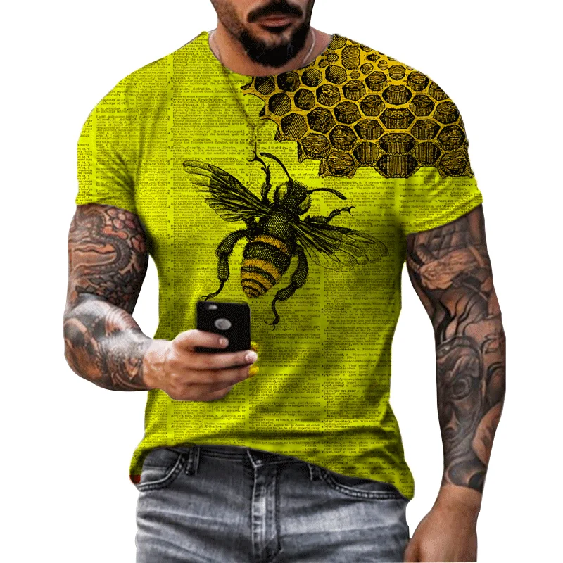 2022 Summer Fashion Men T Shirt Classic Design T-shirt Men's Outdoor Bee Printed Tshirt Animal Love Casual Street Short Sleeve
2022 Summer Fashion Men T Shirt Classic Design T-shirt Men's Outdoor Bee Printed Tshirt Animal Love Casual Street Short Sleeve