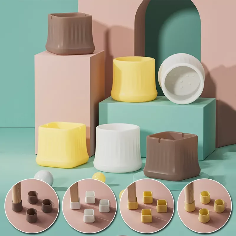 4Pcs New Silicone Chair Leg Caps Square Round Color Table Cover Feet Pads Floor Protectors Furniture Legs Furniture Decor
4Pcs New Silicone Chair Leg Caps Square Round Color Table Cover Feet Pads Floor Protectors Furniture Legs Furniture Decor