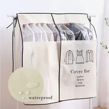 Clothes Hanging Dust Cover Visible Dress Suit Coat Storage Bag Large Capacity Wardrobe Clothes Organizer Household Storage Tool