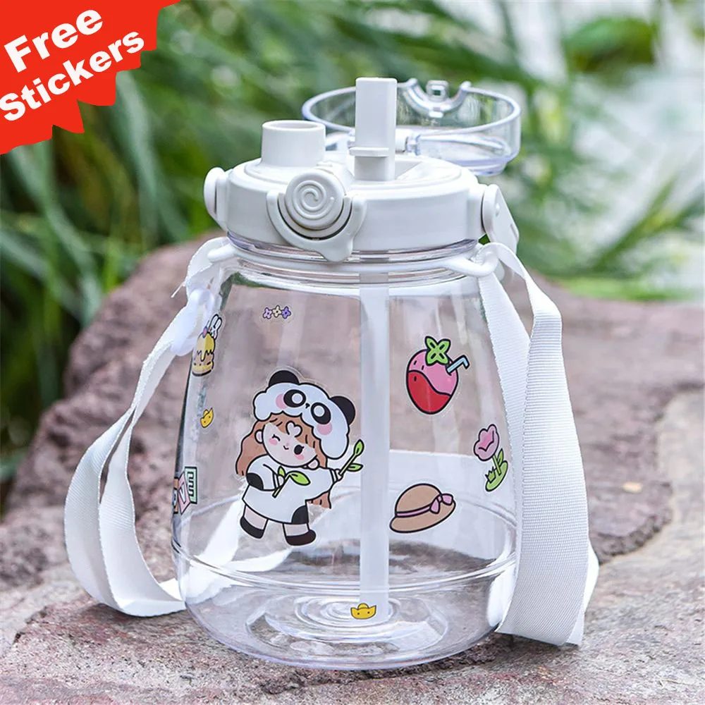 1300 мл большая емкость кавайная бутылка для воды с трубочкой без БФА пластиковые спортивные соковыжималки для фитнеса портативная дорожная ...
1300 мл большая емкость кавайная бутылка для воды с трубочкой без БФА пластиковые спортивные соковыжималки для фитнеса портативная дорожная ...