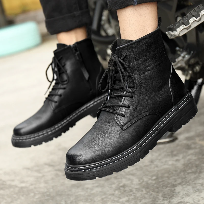 Модные кожаные зимние ботинки, роскошные уличные мужские ботинки, мужская повседневная обувь ручной работы, Высококачественная классическая деловая обувь, мотоциклетная обувь
Модные кожаные зимние ботинки, роскошные уличные мужские ботинки, мужская повседневная обувь ручной работы, Высококачественная классическая деловая обувь, мотоциклетная обувь