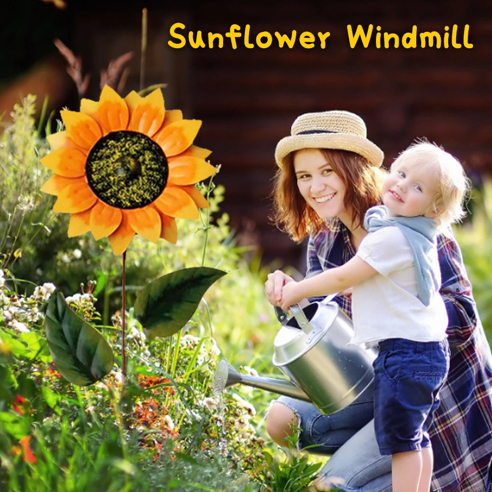 1Pcs Sunflower Garden Yard Metal Sunflower Rotating Windmill Outdoor Decorative Ornaments for Patio Lawn Yard Garden
1Pcs Sunflower Garden Yard Metal Sunflower Rotating Windmill Outdoor Decorative Ornaments for Patio Lawn Yard Garden