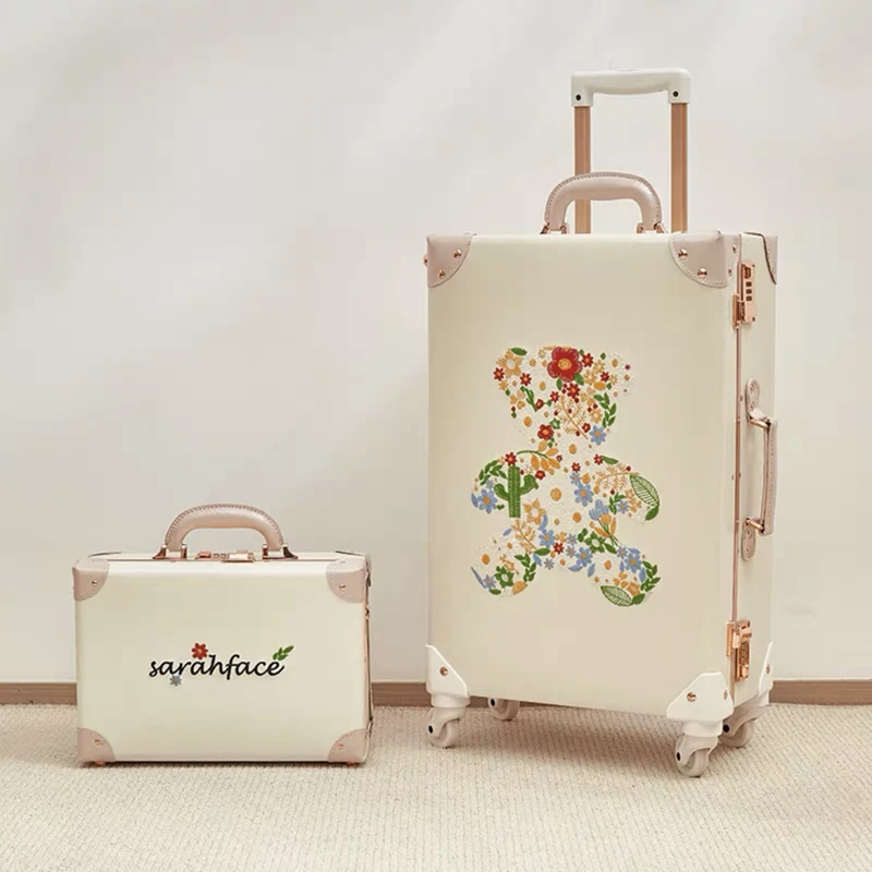 2022 New Retro Rolling Luggage Spinner PU Leather Trolley Suitcase Borading Box Women Trolley Travel Bag Men Carry Ons Luggage
2022 New Retro Rolling Luggage Spinner PU Leather Trolley Suitcase Borading Box Women Trolley Travel Bag Men Carry Ons Luggage