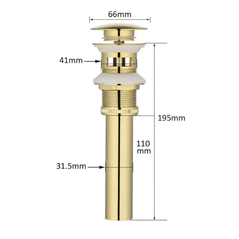 up Drain for Bathroom Sink Vessel Vanity, Brushed Gold Solid Brass Assembly Replacement Kits Stopper, Flip Top, Overflow 
up Drain for Bathroom Sink Vessel Vanity, Brushed Gold Solid Brass Assembly Replacement Kits Stopper, Flip Top, Overflow