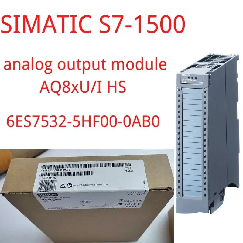 Brand New 6ES7532-5HF00-0AB0 SIMATIC S7-1500, analog output module AQ8xU/I HS 6ES7532 5HF00 0AB0
Brand New 6ES7532-5HF00-0AB0 SIMATIC S7-1500, analog output module AQ8xU/I HS 6ES7532 5HF00 0AB0