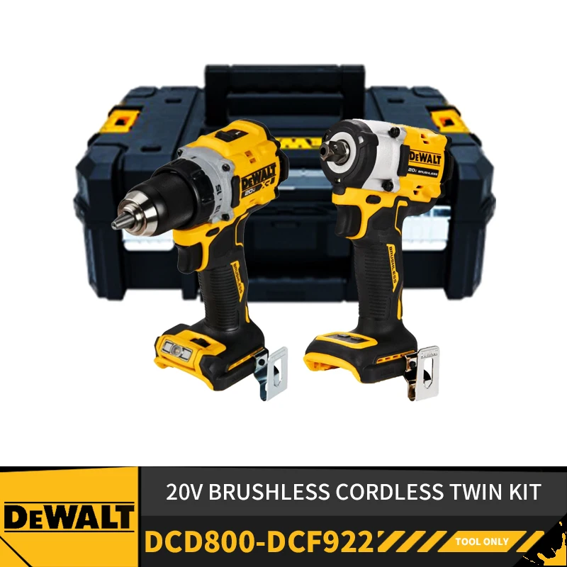 DEWALT DCD800 DCF922 Brushless Cordless Drill Impact Driver Twin Kit TSTAK II 20V Lithium Power Tools Kit
DEWALT DCD800 DCF922 Brushless Cordless Drill Impact Driver Twin Kit TSTAK II 20V Lithium Power Tools Kit