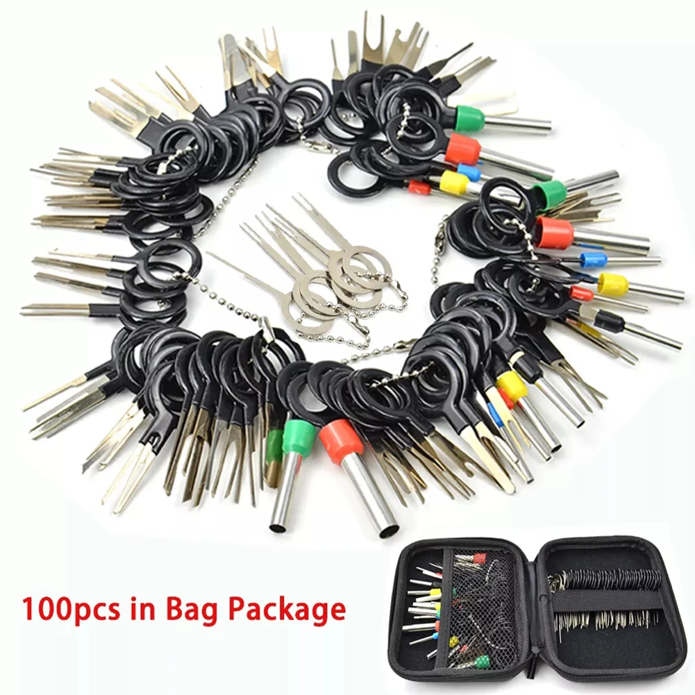 100pcs Wire Terminal Removal Tools Motorist Kit Pin Extractor Tooling Set Car Terminals Removal Repair Disassemble Tool
100pcs Wire Terminal Removal Tools Motorist Kit Pin Extractor Tooling Set Car Terminals Removal Repair Disassemble Tool