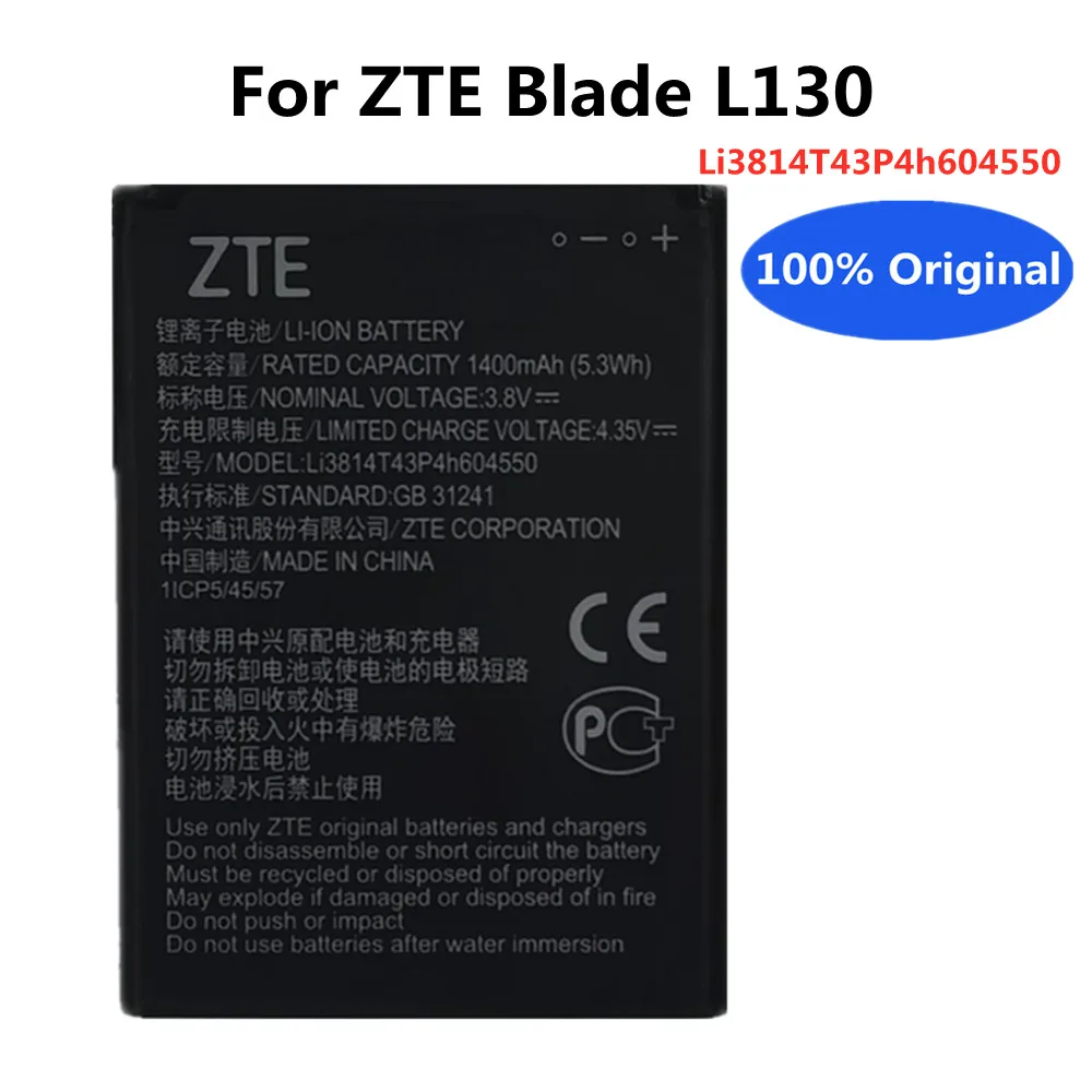 100% Новый оригинальный Li3814T43P4h604550 1400 мАч фотоаккумулятор для ZTE Blade L130 сменные батареи батарея
100% Новый оригинальный Li3814T43P4h604550 1400 мАч фотоаккумулятор для ZTE Blade L130 сменные батареи батарея