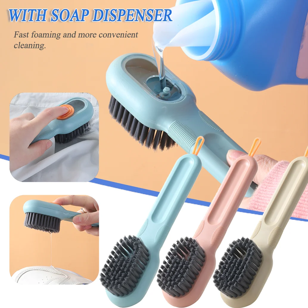Shoes Brush Automatic Soap Liquid Adding Cleaning Soft Bristled Long Handle Clothes Board Brushes Household Multifunctional
Shoes Brush Automatic Soap Liquid Adding Cleaning Soft Bristled Long Handle Clothes Board Brushes Household Multifunctional