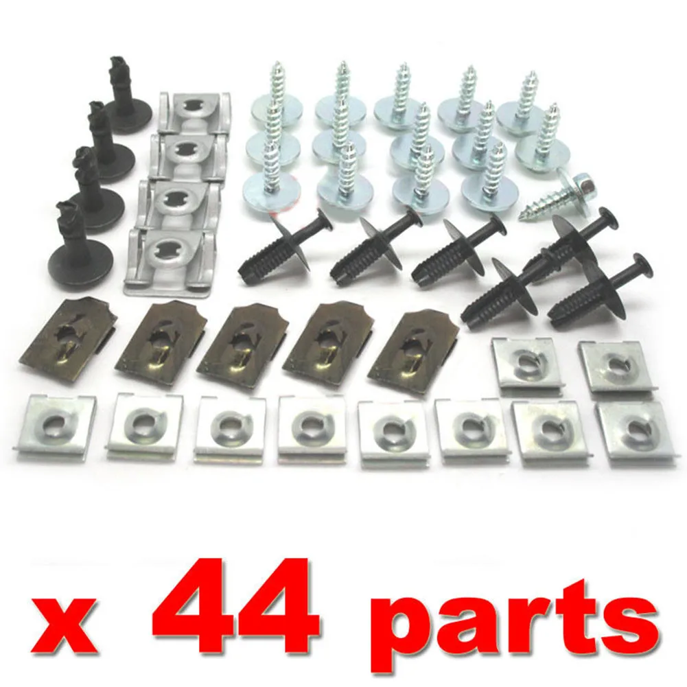 44 PCS Retainer Clip Engine Under Cover Replacement Screwa Splash Guard Shield Undertray Clips Useful Practical
44 PCS Retainer Clip Engine Under Cover Replacement Screwa Splash Guard Shield Undertray Clips Useful Practical