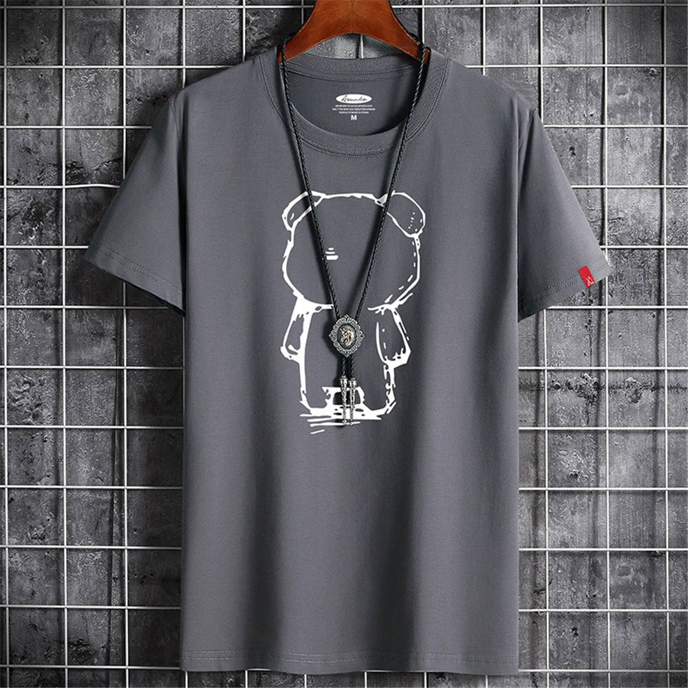 Over Size Summer Men's T-shirt Cotton Tee Shirts Men Casual T-shirt Simple Cartoon Print Tshirt O-Neck Short Sleeve Man Tops
Over Size Summer Men's T-shirt Cotton Tee Shirts Men Casual T-shirt Simple Cartoon Print Tshirt O-Neck Short Sleeve Man Tops