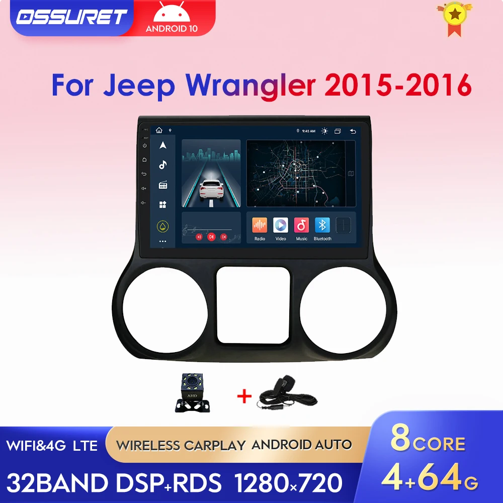 Автомобильная стерео-система на Android, мультимедийная навигация для Jeep Wrangler 2015, 10,1, радио, Авторадио Carplay, Android, авто, Wi-Fi, BT, DSP, 2016 дюйма
Автомобильная стерео-система на Android, мультимедийная навигация для Jeep Wrangler 2015, 10,1, радио, Авторадио Carplay, Android, авто, Wi-Fi, BT, DSP, 2016 дюйма