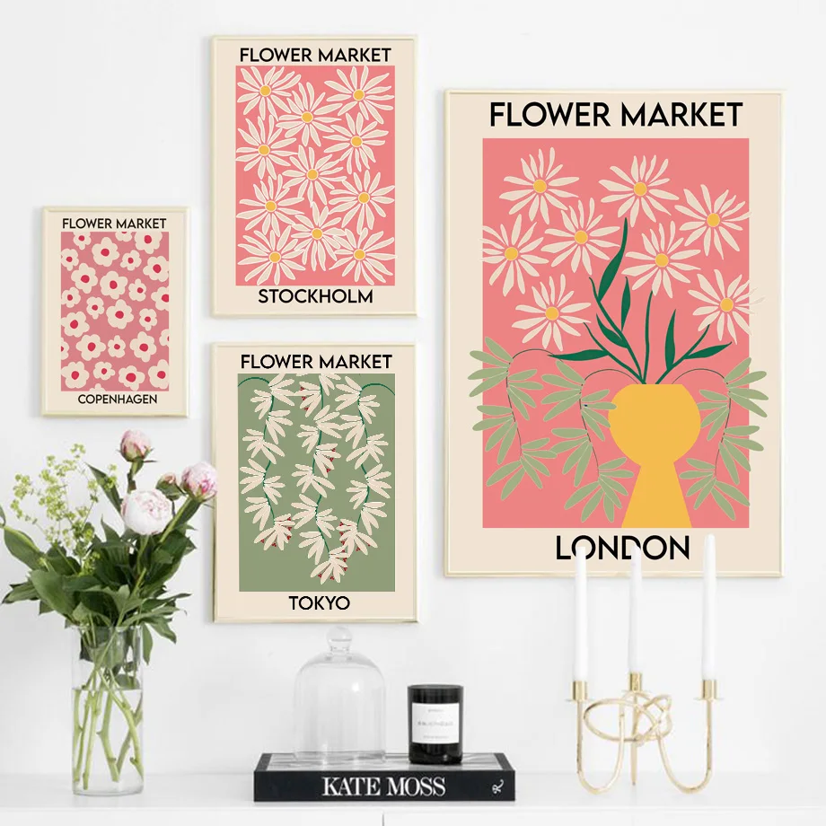 Flower Market Cherry London Tokyo Vintage Wall Art Canvas Painting Nordic Posters And Prints Wall Pictures For Living Room Decor
Flower Market Cherry London Tokyo Vintage Wall Art Canvas Painting Nordic Posters And Prints Wall Pictures For Living Room Decor