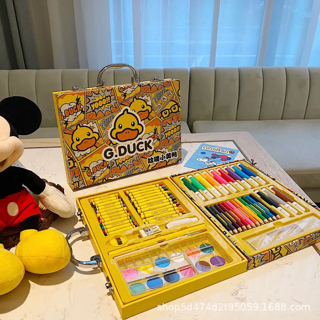 G.Duckkids Hello Little Yellow Duck, Детская Подарочная коробка, акварельная ручка, Строительный набор из 67 щеток
G.Duckkids Hello Little Yellow Duck, Детская Подарочная коробка, акварельная ручка, Строительный набор из 67 щеток