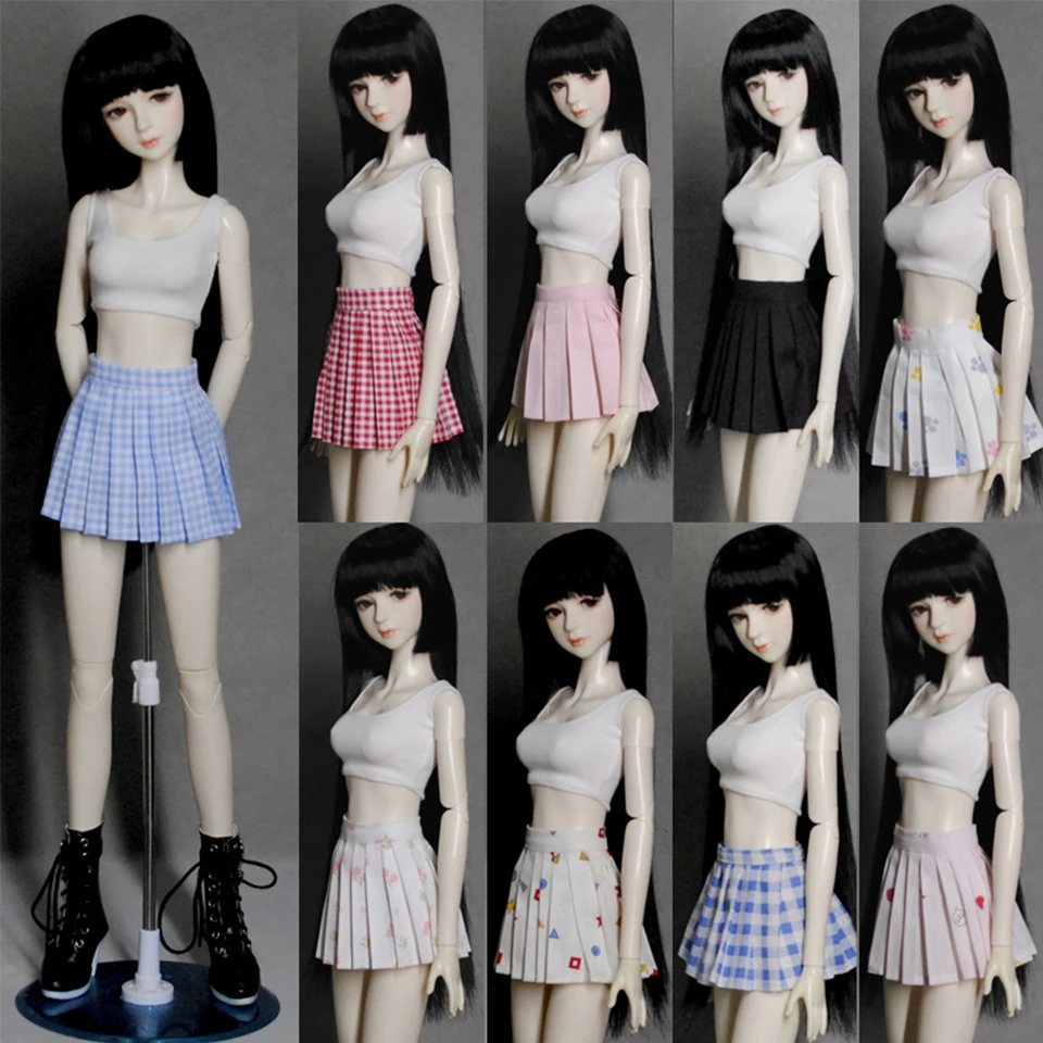 1/3 1/4 Bjd 60CM Doll Casual Clothes White Vest Various Styles Of Pleated Skirt Plaid Skirt
1/3 1/4 Bjd 60CM Doll Casual Clothes White Vest Various Styles Of Pleated Skirt Plaid Skirt