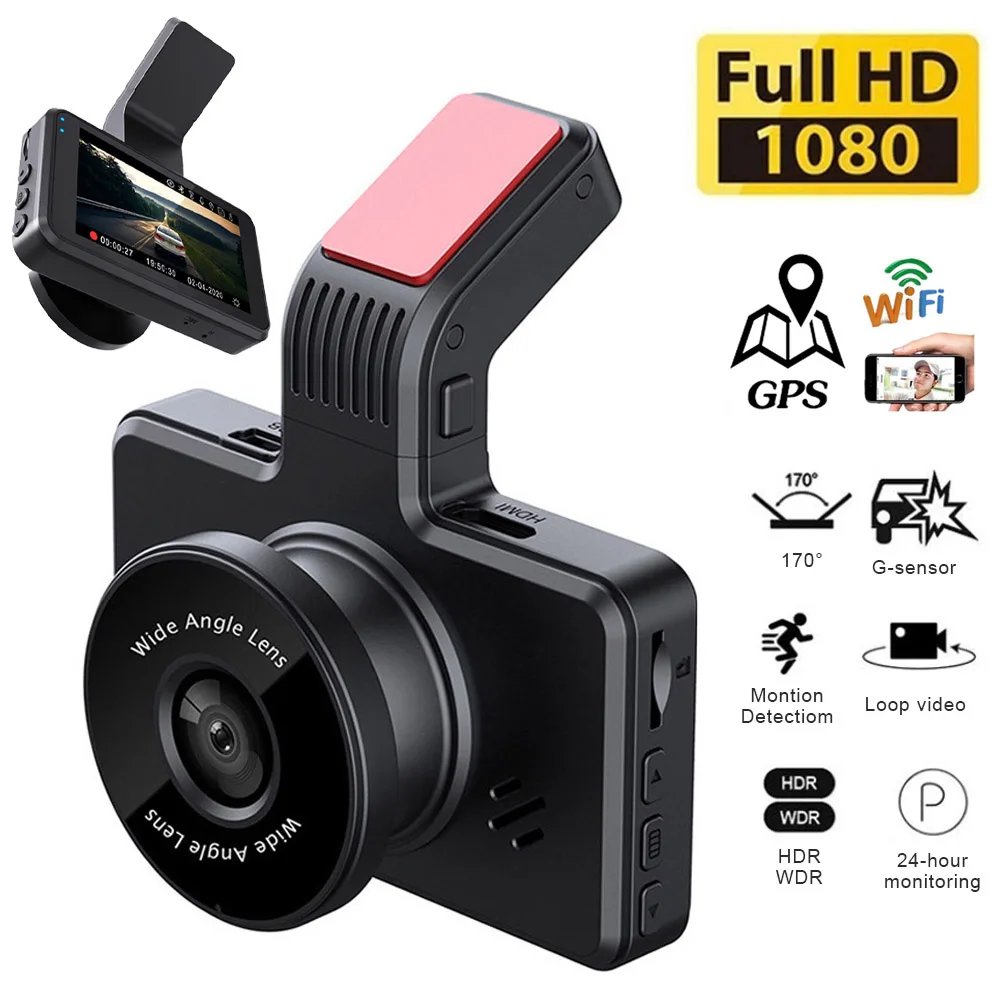 Car DVR WiFi Full HD 1080P Dash Cam Rear View Vehicle Camera Video Recorder Night Vision Auto DVRs Dashcam GPS Car Accessories
Car DVR WiFi Full HD 1080P Dash Cam Rear View Vehicle Camera Video Recorder Night Vision Auto DVRs Dashcam GPS Car Accessories