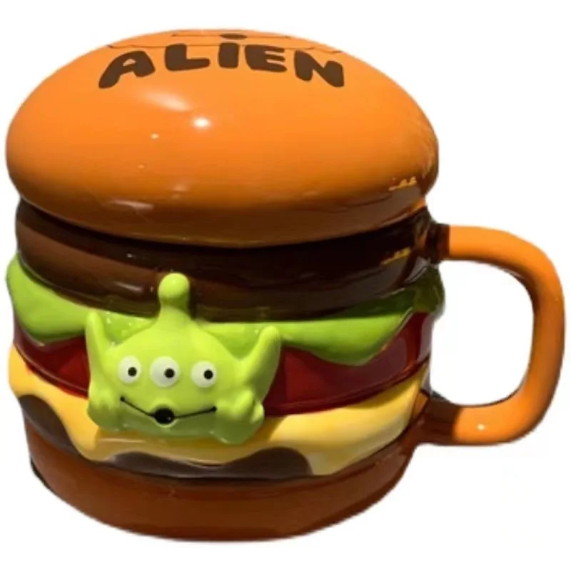 Creative Hamburger Three-Eyed Alien Ceramic Mug Couple Breakfast Cup Coffee Cup Stereo Japanese Cartoon with Cover Water Cup
Creative Hamburger Three-Eyed Alien Ceramic Mug Couple Breakfast Cup Coffee Cup Stereo Japanese Cartoon with Cover Water Cup