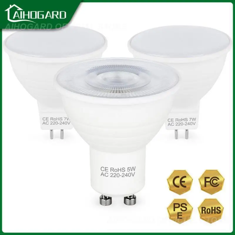 

Energy-saving Led Bulbs Plastic Package Lamp Cup Aluminum 1pcs Led Lamp For Home Party Gu10 Mr16 220v 350lm 2835 Smd Night Light