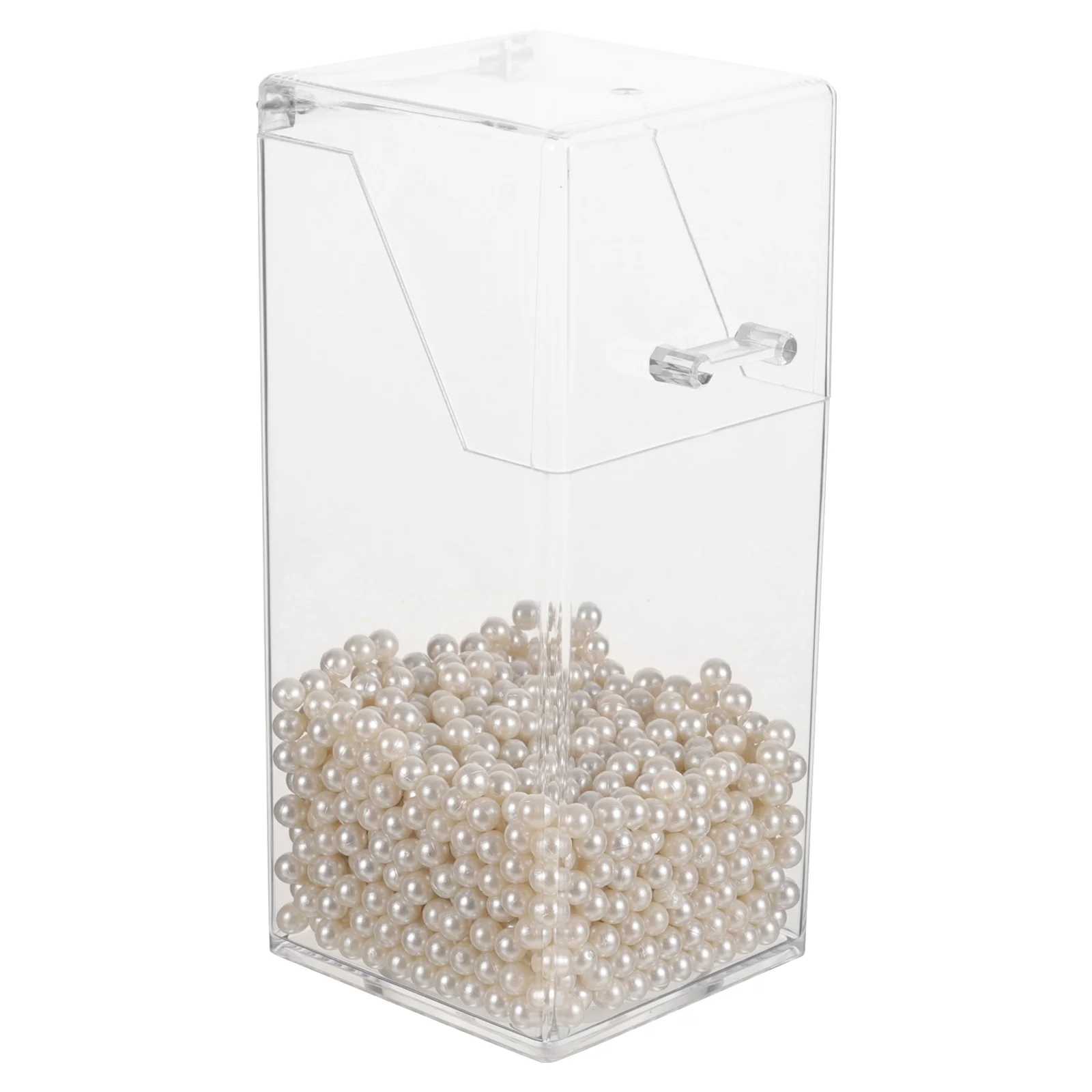 Covered Makeup Brush Holder Tabletop Clear Holder Multi-use Makeup Holder With Lid And Pearl Beads
Covered Makeup Brush Holder Tabletop Clear Holder Multi-use Makeup Holder With Lid And Pearl Beads