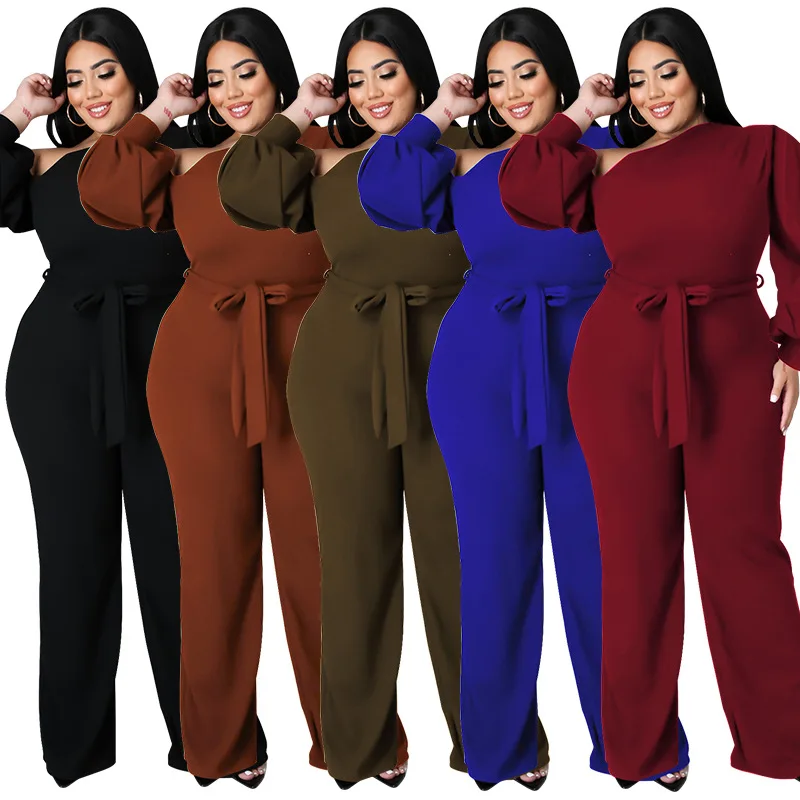 Plus Size Women Diagonal Collar Long Sleeve Wrap Jumpsuit Street Party One Piece Set Overall Playsuit
Plus Size Women Diagonal Collar Long Sleeve Wrap Jumpsuit Street Party One Piece Set Overall Playsuit