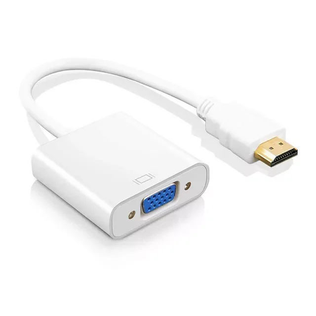 to Analog HDMI-compatible Male to VGA Female Video Converter Adapter Cable 1080P HDTV Monitor for Laptop PC Projector
to Analog HDMI-compatible Male to VGA Female Video Converter Adapter Cable 1080P HDTV Monitor for Laptop PC Projector