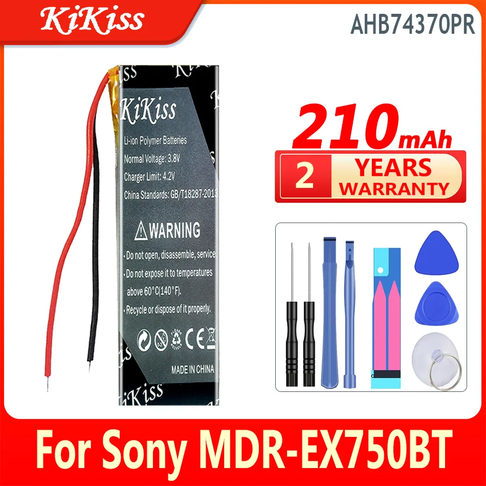 210 мАч KiKiss Новая батарея AHB74370PR для Sony WI-C600N MDR-EX750BT accumulаккумулятор 2-проводная цифровая батарея
210 мАч KiKiss Новая батарея AHB74370PR для Sony WI-C600N MDR-EX750BT accumulаккумулятор 2-проводная цифровая батарея
