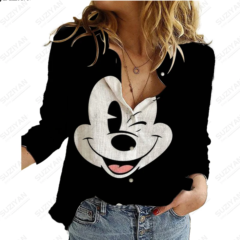2023 New Disney Harajuku Slim Fit 3D Printing Women's Button Loose Long Sleeve Lapel Casual Cute Shirt Plus Size Y2K Michimini
2023 New Disney Harajuku Slim Fit 3D Printing Women's Button Loose Long Sleeve Lapel Casual Cute Shirt Plus Size Y2K Michimini