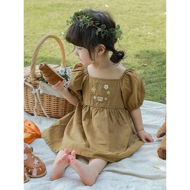 Kids fashion embroidered dress girl princess dress baby summer casual long dress kids clothes
Kids fashion embroidered dress girl princess dress baby summer casual long dress kids clothes