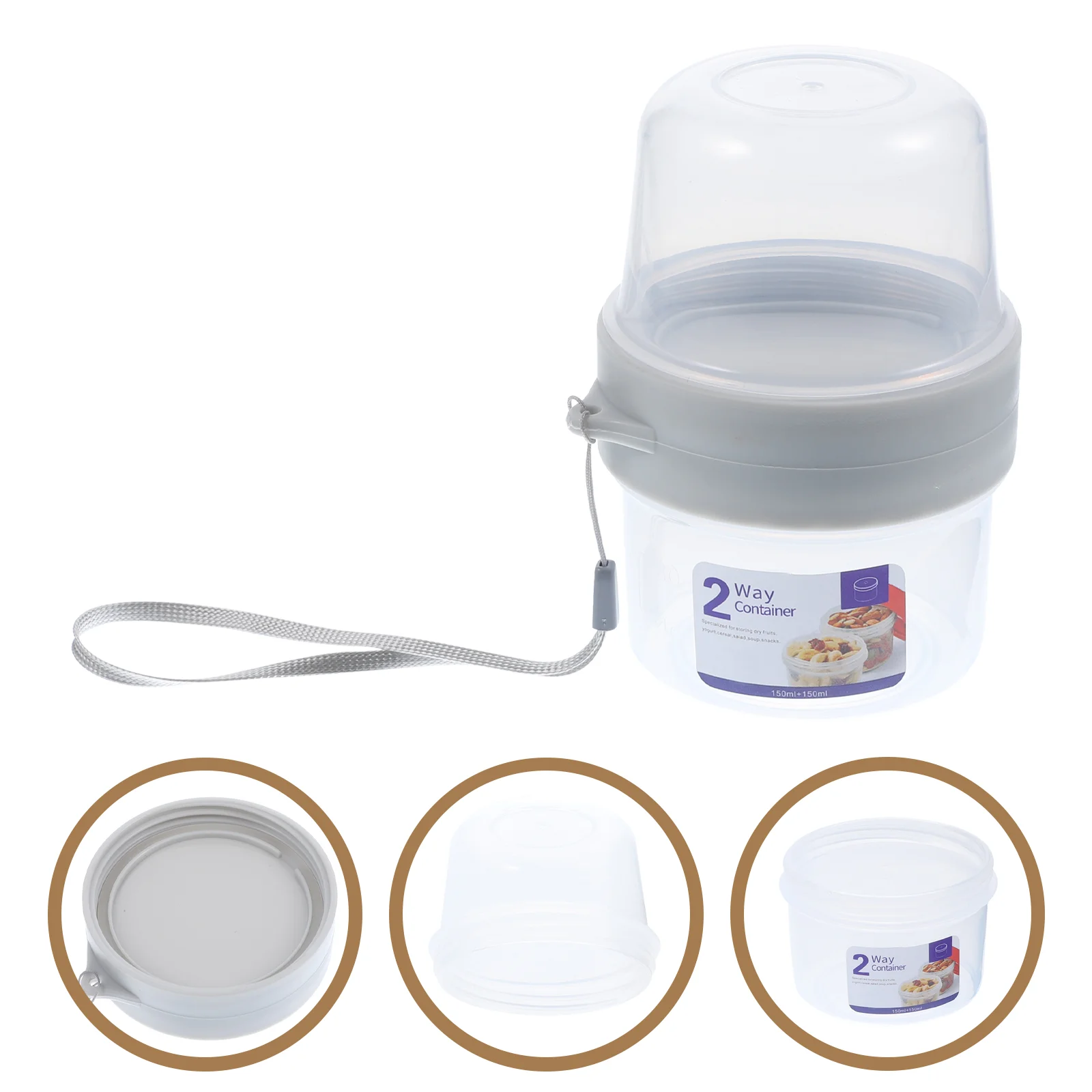 Fruit Container Double Layer Storage Cup Office Baby Snack Containers Breakfast Oats Mug Pp Fresh-Keeping
Fruit Container Double Layer Storage Cup Office Baby Snack Containers Breakfast Oats Mug Pp Fresh-Keeping