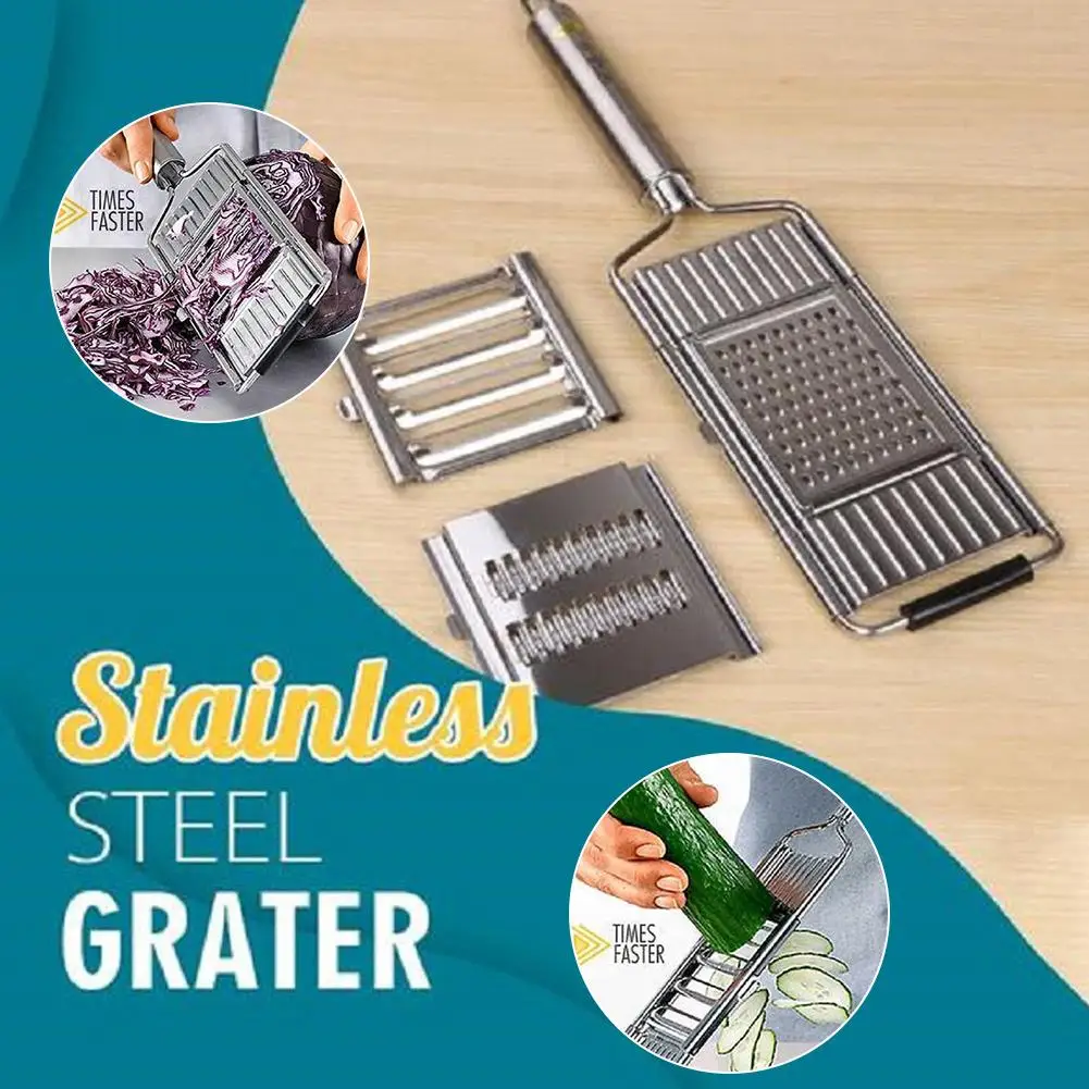 Grater Cutter Stainless Steel Multi-function Slicer Removable Slicing Knife Vegetable And Fruit Peeler Kitchen Tools Accessory
Grater Cutter Stainless Steel Multi-function Slicer Removable Slicing Knife Vegetable And Fruit Peeler Kitchen Tools Accessory