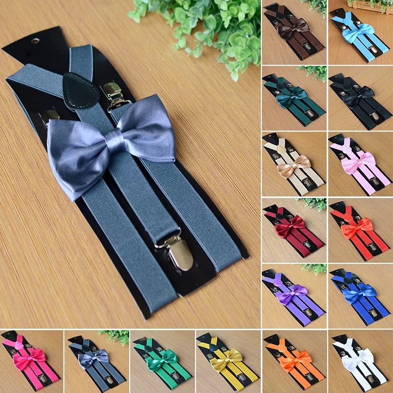 Universal Mens Matching Elesticated Suspenders Braces&Bow Tie Combo Sets Fancy Costume Adjustable Suspenders For Wedding Ties
Universal Mens Matching Elesticated Suspenders Braces&Bow Tie Combo Sets Fancy Costume Adjustable Suspenders For Wedding Ties