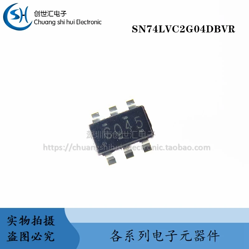 New original SN74LVC2G04DBVR silkscreen: C045 C04 SMD SOT-23-6 double inverter
New original SN74LVC2G04DBVR silkscreen: C045 C04 SMD SOT-23-6 double inverter