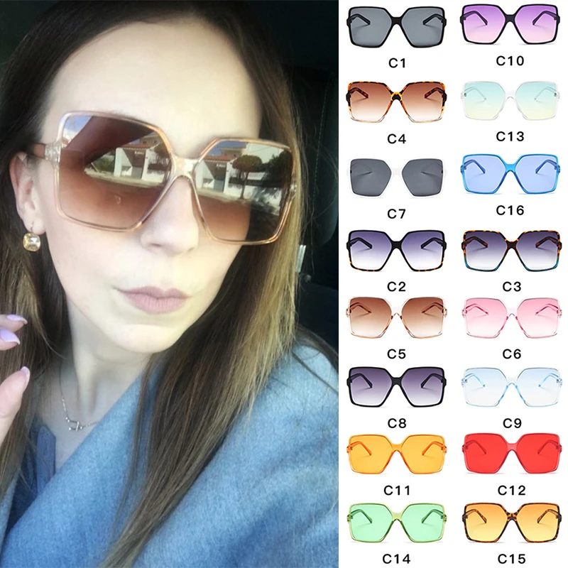 Summer Oversized Sunglasses Woman Big Frame Colorful Sun Glasses Female Mirror Oculos Unisex Gradient Hip Hop Shades Goggles
Summer Oversized Sunglasses Woman Big Frame Colorful Sun Glasses Female Mirror Oculos Unisex Gradient Hip Hop Shades Goggles
